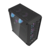 Darkflash DK351 Black ATX Gaming Case Tempered Glass with 4 ARGB Fans - Darkflash DK351 Black