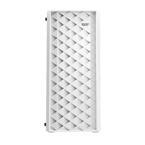 Darkflash DK351 White ATX Gaming Case Tempered Glass with 4 ARGB Fans - Darkflash DK351 White