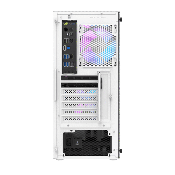 Darkflash DK351 White ATX Gaming Case Tempered Glass with 4 ARGB Fans - Darkflash DK351 White