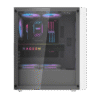 Darkflash DK351 White ATX Gaming Case Tempered Glass with 4 ARGB Fans - Darkflash DK351 White