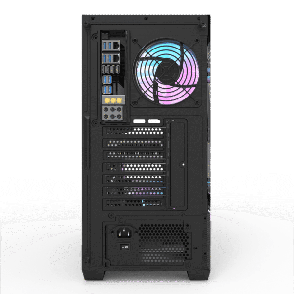 Darkflash DS900 Air Black ATX Mid-Tower Panoramic Tempered Glass Mesh High Airflow Case - Darkflash DS900 Air Black