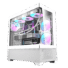 202403010010740 Darkflash DS900 Air White ATX Mid-Tower Panoramic Tempered Glass Mesh High Airflow Case - Darkflash DS900 Air White