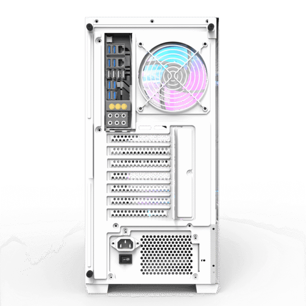 202403010010747 Darkflash DS900 Air White ATX Mid-Tower Panoramic Tempered Glass Mesh High Airflow Case - Darkflash DS900 Air White