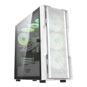 Darkflash DK431 E-ATX Mesh Front Case with 4 ARGB Fans - Darkflash DK431 White