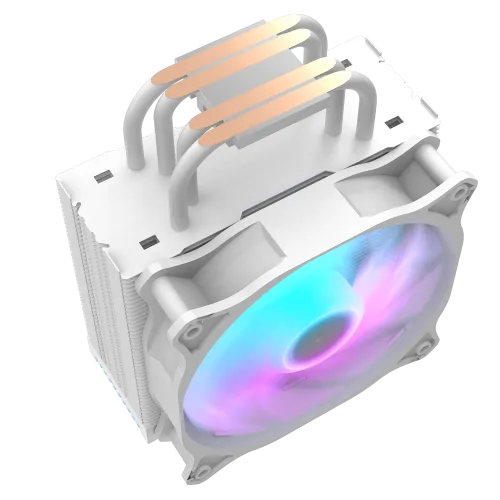 Darkflash Darkair ARGB White CPU Air Cooler Dual Fan Hydro Bearing - Darkflash Darkair ARGB White