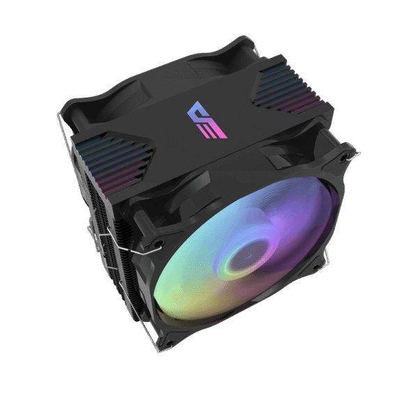 Darkflash Darkair Plus Black ARGB CPU Air Cooler Dual Fan Hydro Bearing - Darkflash Darkair Plus Black