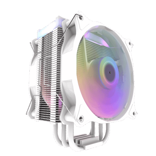 Darkflash Darkair Plus White ARGB CPU Air Cooler Dual Fan Hydro Bearing - Darkflash Darkair Plus White