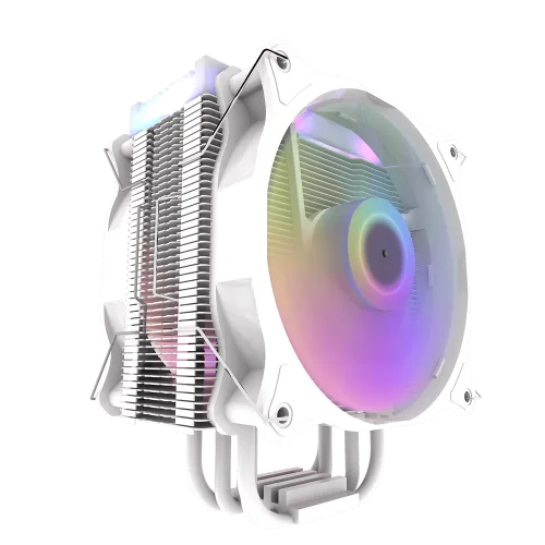 Darkflash Darkair Plus White ARGB CPU Air Cooler Dual Fan Hydro Bearing - Darkflash Darkair Plus White