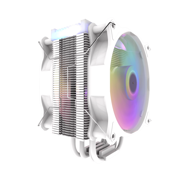 Darkflash Darkair Plus White ARGB CPU Air Cooler Dual Fan Hydro Bearing - Darkflash Darkair Plus White
