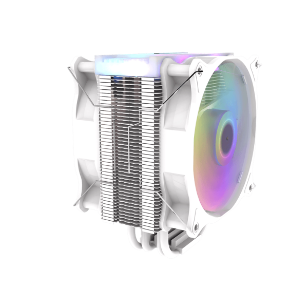 Darkflash Darkair Plus White ARGB CPU Air Cooler Dual Fan Hydro Bearing - Darkflash Darkair Plus White