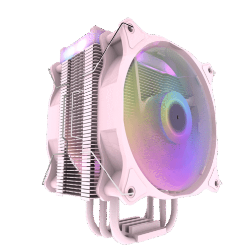 Darkflash Darkair Plus ARGB CPU Air Cooler Dual Fan 120mm Pink - Darkflash Darkair Plus Pink