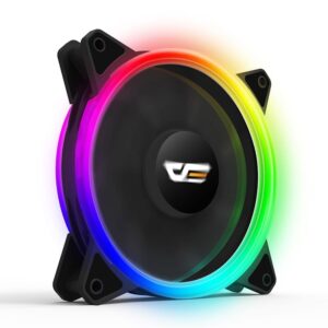 Darkflash DR12 Pro Single 120mm RGB Case Fan Double Light Ring 16dBA - Darkflash DR12 Pro Single