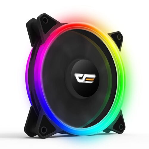 Darkflash DR12 Pro Single 120mm RGB Case Fan Double Light Ring 16dBA - Darkflash DR12 Pro Single
