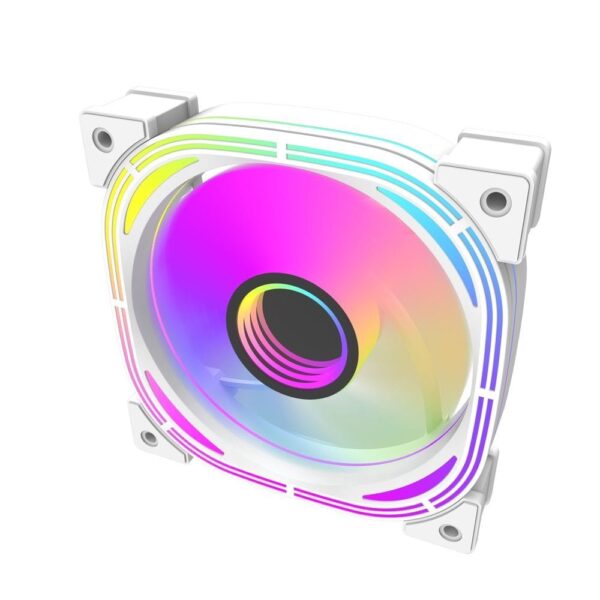 Darkflash Infinity 24R Reverse Blade 120mm ARGB Fan White 65CFM - Darkflash Infinity 24R Reverse White