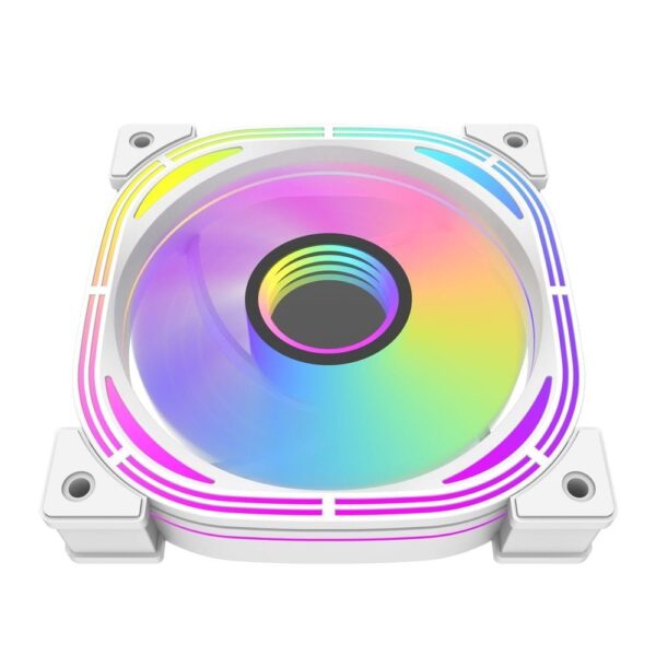 Darkflash Infinity 24R Reverse Blade 120mm ARGB Fan White 65CFM - Darkflash Infinity 24R Reverse White