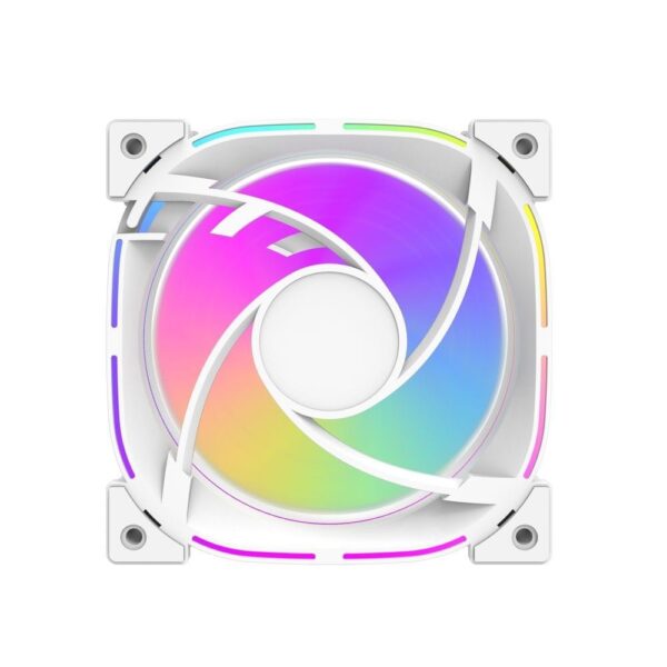 Darkflash Infinity 24R Reverse Blade 120mm ARGB Fan White 65CFM - Darkflash Infinity 24R Reverse White