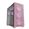 Darkflash DLX21 Pink E-ATX Mesh Swing Door Tempered Glass Case - Darkflash DLX21 Pink