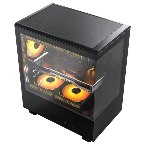 202405140020499 Darkflash DB330M Black mATX Panoramic Tempered Glass Gaming Case USB 3.0 - Darkflash DB330M Black