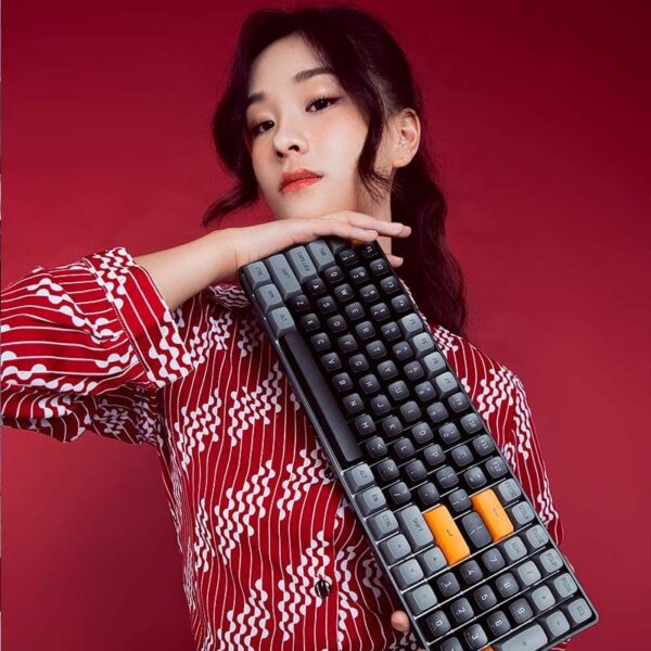 Darkflash GD100 Mechanical Keyboard 100 Keys Dual-Mode PBT Hot-Swap Brown Sugar - Darkflash GD100
