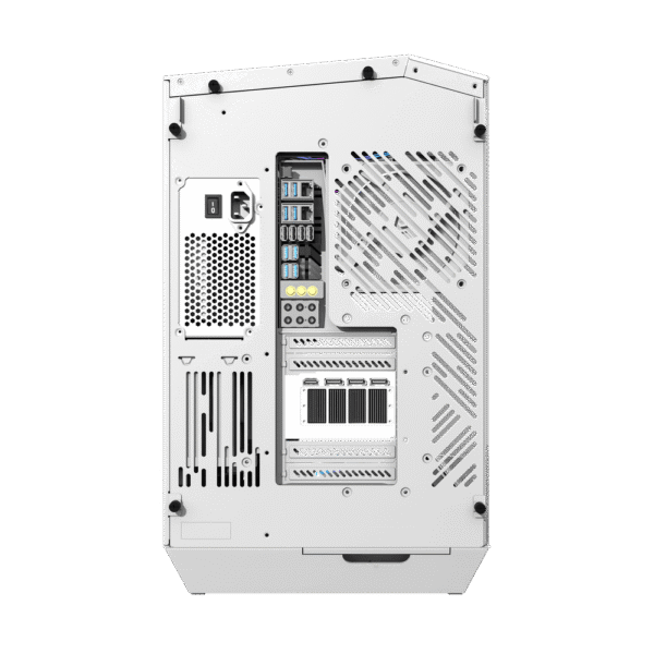Darkflash DY470 White E-ATX Panoramic Three-Sided Tempered Glass Dual-Chamber Back-Connect Premium Case - Darkflash DY470 White