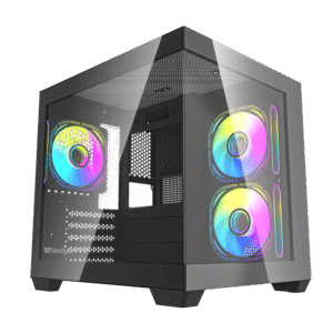 Darkflash A275 Black mATX Mini Tower PC Case Tempered Glass USB 3.0 - Darkflash A275 Black