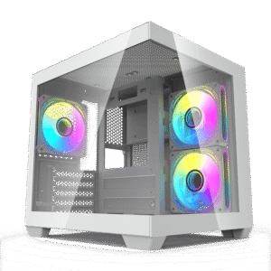 Darkflash A275 White mATX Mini Tower PC Case Tempered Glass 240mm Radiator - Darkflash A275 White