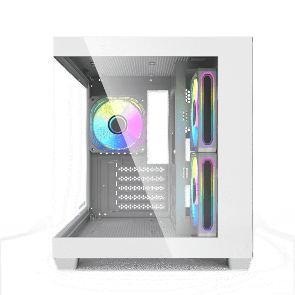 202412160027539 Darkflash A275 White ITX Mini Tower PC Case Tempered Glass 240mm Radiator - Darkflash A275 White