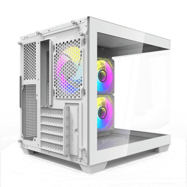 202412160027541 Darkflash A275 White ITX Mini Tower PC Case Tempered Glass 240mm Radiator - Darkflash A275 White