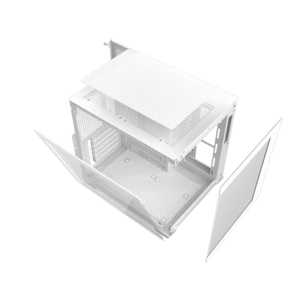 202412160027542 Darkflash A275 White ITX Mini Tower PC Case Tempered Glass 240mm Radiator - Darkflash A275 White