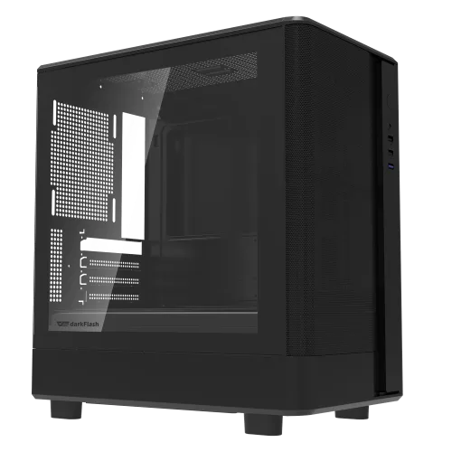 Darkflash DB330M Mesh Black mATX High Airflow Gaming Case USB 3.0 - Darkflash DB330M Mesh Black
