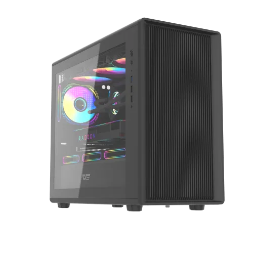 Darkflash DB460M Black mATX Mesh Gaming Case 360mm Rad Support - Darkflash DB460M Black