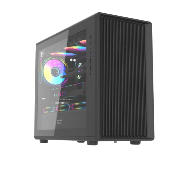 202501140029301 Darkflash DB460M Black mATX Mesh Gaming Case 360mm Rad Support - Darkflash DB460M Black