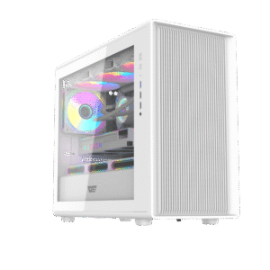 Darkflash DB460M White mATX Mesh Gaming Case 360mm Rad Support - Darkflash DB460M White