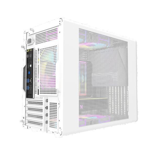 Darkflash WD200 White mATX Wood Front Panel Compact PC Case USB Type-C - Darkflash WD200 White