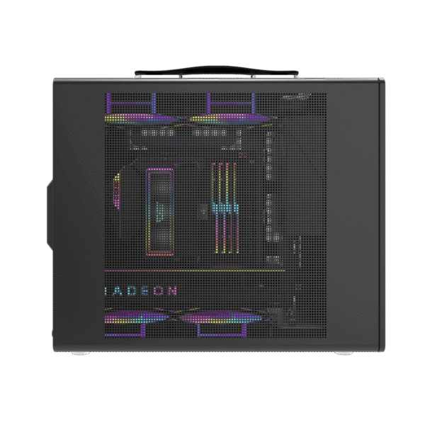 Darkflash WD200 Black mATX Wood Front Panel Compact PC Case USB Type-C - WD200 Black