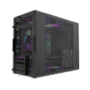 Darkflash WD200 Black mATX Wood Front Panel Compact PC Case USB Type-C - WD200 Black