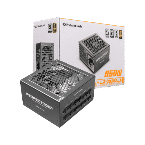 Darkflash PMT850 850W 80+ Gold Full Modular PSU White ATX v3.1 PCIe 5.1 - Darkflash PMT850