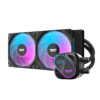 Darkflash Explore DO-240 Black AIO Liquid Cooler LCD Display 240mm ARGB - Darkflash Explore DO-240 Black