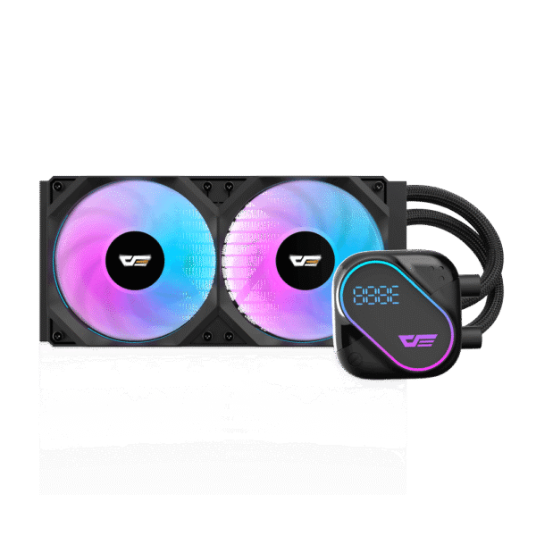 Darkflash Explore DO-240 Black AIO Liquid Cooler LCD Display 240mm ARGB - Darkflash Explore DO-240 Black