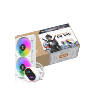 Darkflash Explore DO-240 White AIO Liquid Cooler LCD Display 240mm ARGB - Darkflash Explore DO-240 White