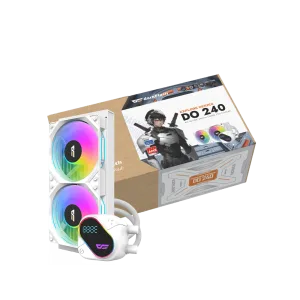 Darkflash Explore DO-240 White AIO Liquid Cooler LCD Display 240mm ARGB - Darkflash Explore DO-240 White