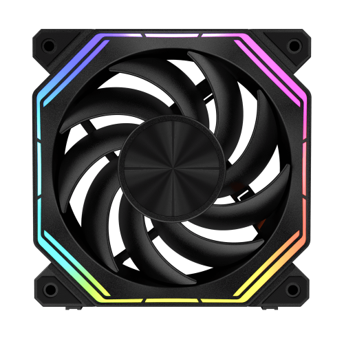 Darkflash Infinity 34 Single Black 120mm ARGB Magnetic Fan 2000RPM - Darkflash Infinity 34 Single Black