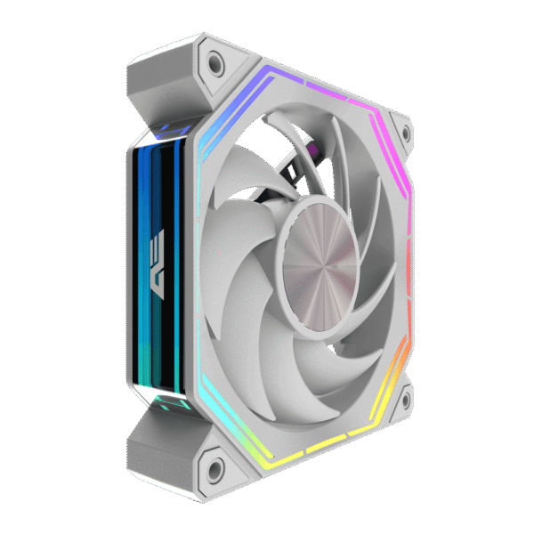 Darkflash Infinity 34 Single White 120mm ARGB Magnetic Fan 2000RPM - Darkflash Infinity 34 Single White