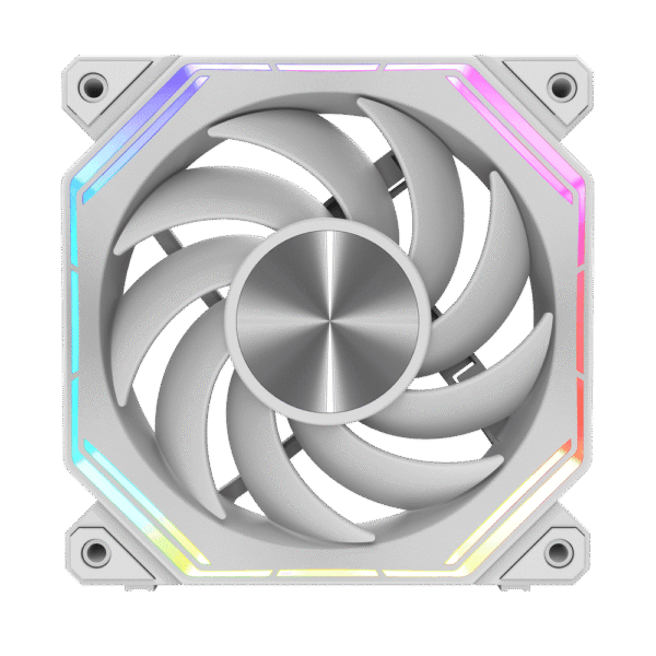 Darkflash Infinity 34R Reverse Blade 120mm ARGB PWM Fan White 2000RPM - Darkflash Infinity 34R Reverse White