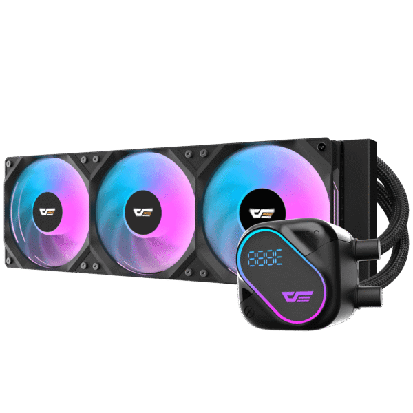 Darkflash Explore DO-360 Black AIO Liquid Cooler LCD Display 360mm ARGB - Darkflash Explore DO-360 Black
