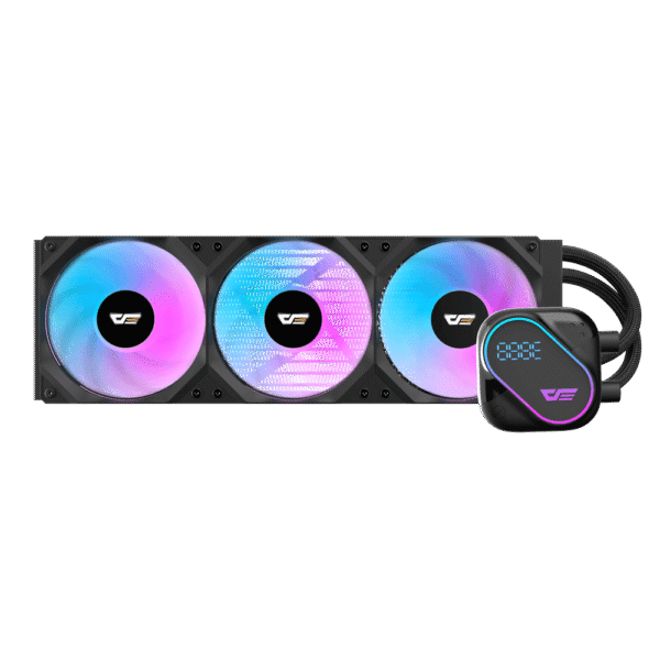 Darkflash Explore DO-360 Black AIO Liquid Cooler LCD Display 360mm ARGB - Darkflash Explore DO-360 Black