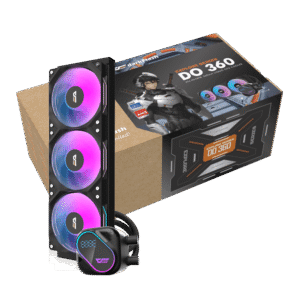 Darkflash Explore DO-360 Black AIO Liquid Cooler LCD Display 360mm ARGB - Darkflash Explore DO-360 Black