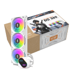 Darkflash Explore DO-360 White AIO Liquid Cooler LCD Display 360mm ARGB - Darkflash Explore DO-360 White