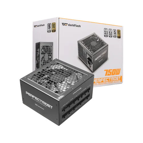 Darkflash PMT750 750W 80+ Gold Full Modular PSU ATX v3.1 PCIe 5.1 600W - Darkflash PMT750