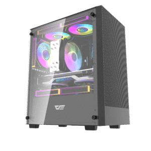 Darkflash M305 Black mATX ITX Tempered Glass Gaming Case USB 3.0 - Darkflash M305 Black